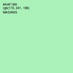 #AAF1BA - Madang Color Image