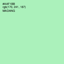 #AAF1BB - Madang Color Image