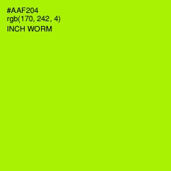 #AAF204 - Inch Worm Color Image