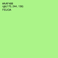 #AAF488 - Feijoa Color Image