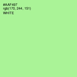 #AAF497 - Mint Green Color Image