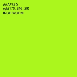 #AAF61D - Inch Worm Color Image