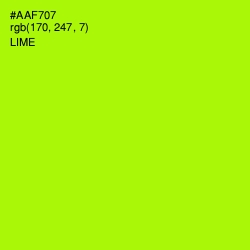 #AAF707 - Lime Color Image