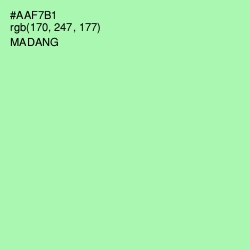 #AAF7B1 - Madang Color Image