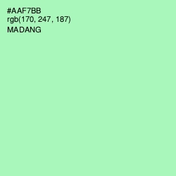 #AAF7BB - Madang Color Image