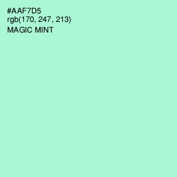 #AAF7D5 - Magic Mint Color Image