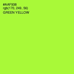 #AAF938 - Green Yellow Color Image