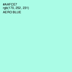 #AAFCE7 - Ice Cold Color Image