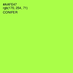 #AAFE47 - Conifer Color Image