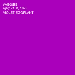 #AB00BB - Violet Eggplant Color Image