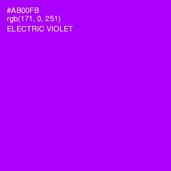 #AB00FB - Electric Violet Color Image