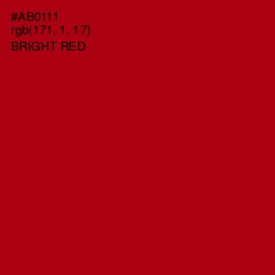 #AB0111 - Bright Red Color Image