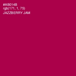 #AB014B - Jazzberry Jam Color Image