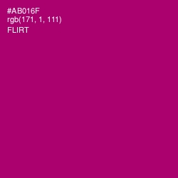 #AB016F - Flirt Color Image