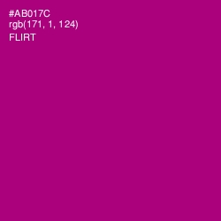 #AB017C - Flirt Color Image