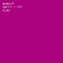 #AB017F - Flirt Color Image