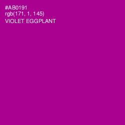 #AB0191 - Violet Eggplant Color Image