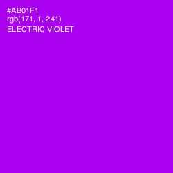 #AB01F1 - Electric Violet Color Image