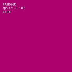 #AB026D - Flirt Color Image