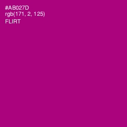 #AB027D - Flirt Color Image