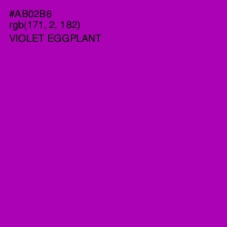 #AB02B6 - Violet Eggplant Color Image