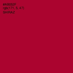 #AB052F - Shiraz Color Image