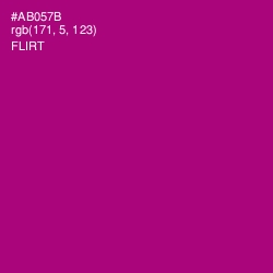 #AB057B - Flirt Color Image