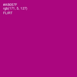 #AB057F - Flirt Color Image