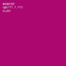 #AB076F - Flirt Color Image