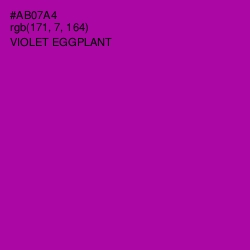 #AB07A4 - Violet Eggplant Color Image