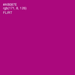#AB087E - Flirt Color Image