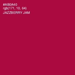 #AB0A40 - Jazzberry Jam Color Image