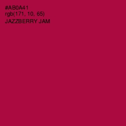 #AB0A41 - Jazzberry Jam Color Image