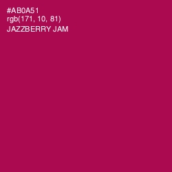 #AB0A51 - Jazzberry Jam Color Image