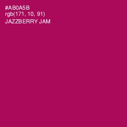 #AB0A5B - Jazzberry Jam Color Image