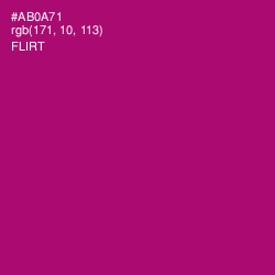 #AB0A71 - Flirt Color Image