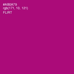 #AB0A79 - Flirt Color Image