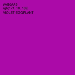 #AB0AA9 - Violet Eggplant Color Image