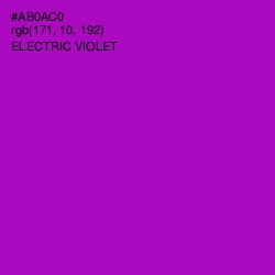 #AB0AC0 - Electric Violet Color Image