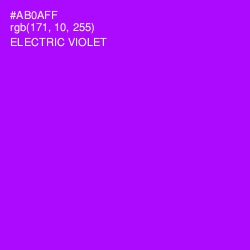 #AB0AFF - Electric Violet Color Image