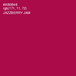 #AB0B48 - Jazzberry Jam Color Image