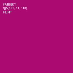 #AB0B71 - Flirt Color Image