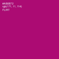 #AB0B72 - Flirt Color Image