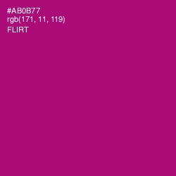 #AB0B77 - Flirt Color Image