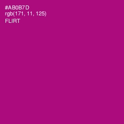 #AB0B7D - Flirt Color Image