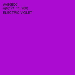 #AB0BD0 - Electric Violet Color Image