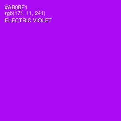 #AB0BF1 - Electric Violet Color Image