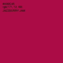 #AB0C45 - Jazzberry Jam Color Image