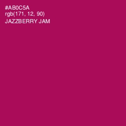 #AB0C5A - Jazzberry Jam Color Image