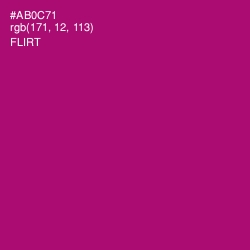 #AB0C71 - Flirt Color Image